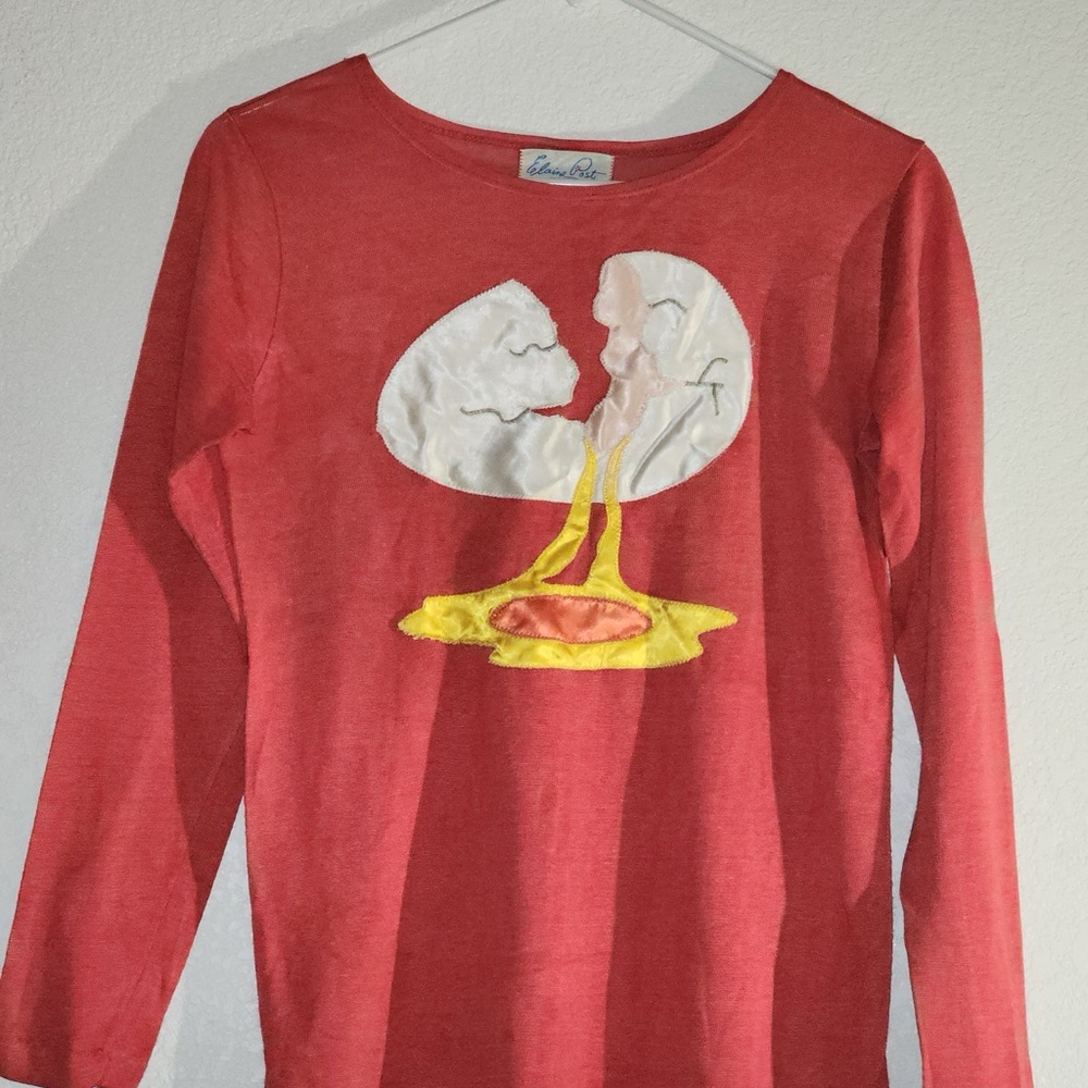 Rare, Vintage Elaine Post 1960s Cracked Egg Top